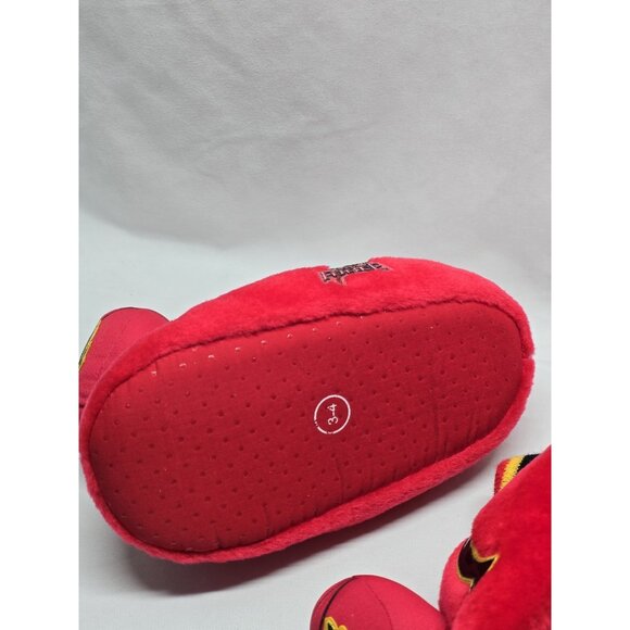 Power Rangers Mystic Force Red Ranger Kids Size 3/4 Plush House Slippers- VTG - Picture 9 of 16